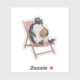 Adesivo Cool Penguin Sticker | Cute Summer Scrapbook Decal