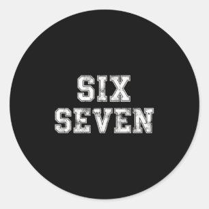Adesivo Cool Six Seven Número Geração Alpha Gíria 6 7 Tend
