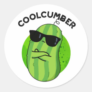 Adesivo Coolcumber Funny Veggie Cucumber Pun