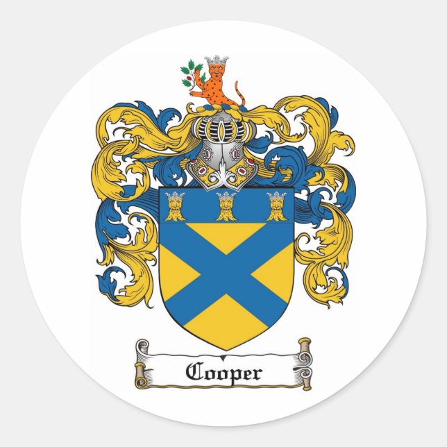 ADESIVO COOPER FAMILY CREST - CASACO DE ARMAS COOPER (Frente)
