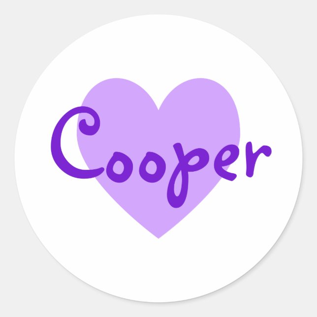 Adesivo Cooper in Purple (Frente)
