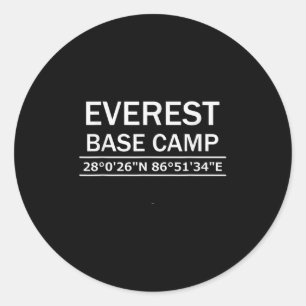 Adesivo Coordenadas do Acampamento Base do Monte Everest