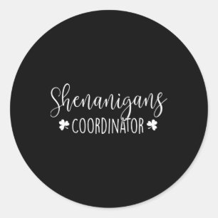 Adesivo Coordenador Shenanigans - Irlandês Dia de São Patr