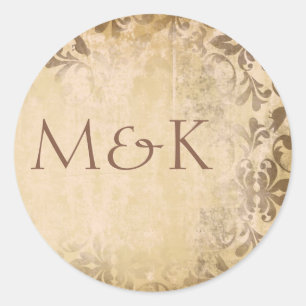 Adesivo Coordenando os selos de envelopes {Café}