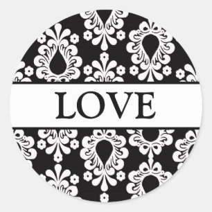 Adesivo Coordenando os selos de envelopes de Damasco