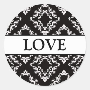 Adesivo Coordenando os selos de envelopes de Damasco