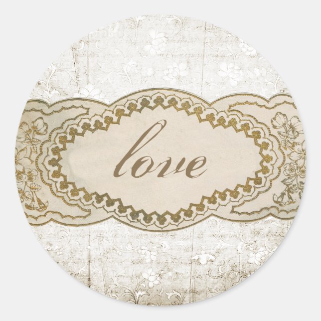 Adesivo Coordenando os selos de envelopes embebidos em vin (Frente)