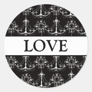 Adesivo Coordenando selas de envelopes de chandeliers