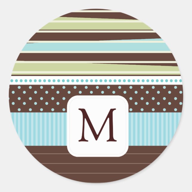 Adesivo Coordenar os selos de envelopes monográficos (Frente)