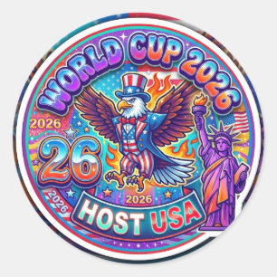Adesivo Copa do Mundo 2026 Anfitrião América do Norte EUA