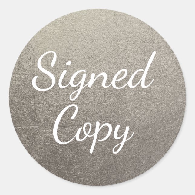 Adesivo Cópia Assinada pela Prata (Frente)