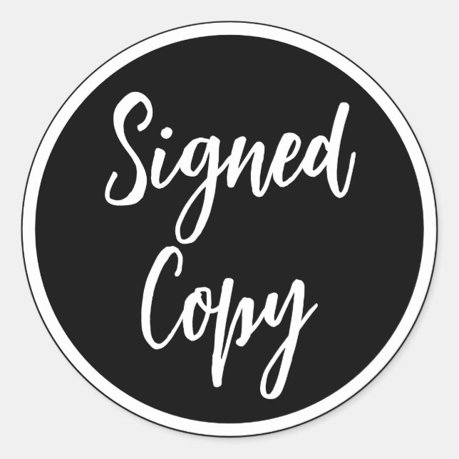 Adesivo Cópia assinada pelo autor na sessão de autógrafos (Frente)