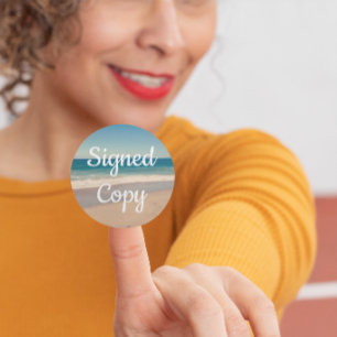 Adesivo Cópia assinada por foto à margem