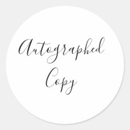 Adesivo Cópia Autenticada de Caligrafia de Manuscrito Eleg