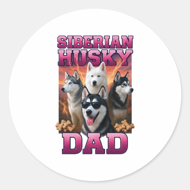 Adesivo Copia Copia Copia do Husky Siberiano (Frente)