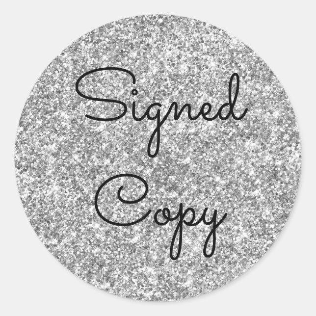 Adesivo Cópia da Glitter Silver Assinada (Frente)