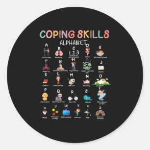 Adesivo Copiando habilidades Alphabet Mental Health Awarne