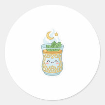 Copo de Chá de Hortelã Marroquina Kawaii.