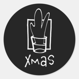 Adesivo Copo de Shot de Natal Maravilhoso