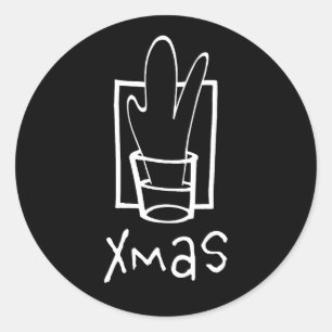Adesivo Copo de Shot de Natal Maravilhoso