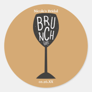 Adesivo Copo de Vinho para BRUNCH Moderno Tendência Person