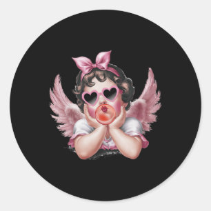 Adesivo Copo do Anjo Cupido Dia dos Namorados Vintage Cupi