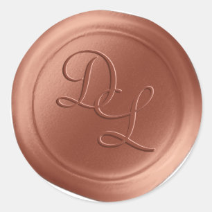 Adesivo Copper 2 - Letra Monograma - Coletor de Cera