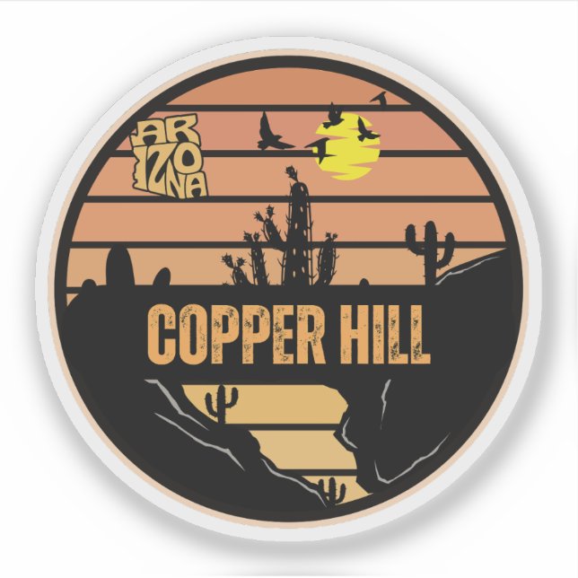 Adesivo Copper Hill, Arizona (Frente)