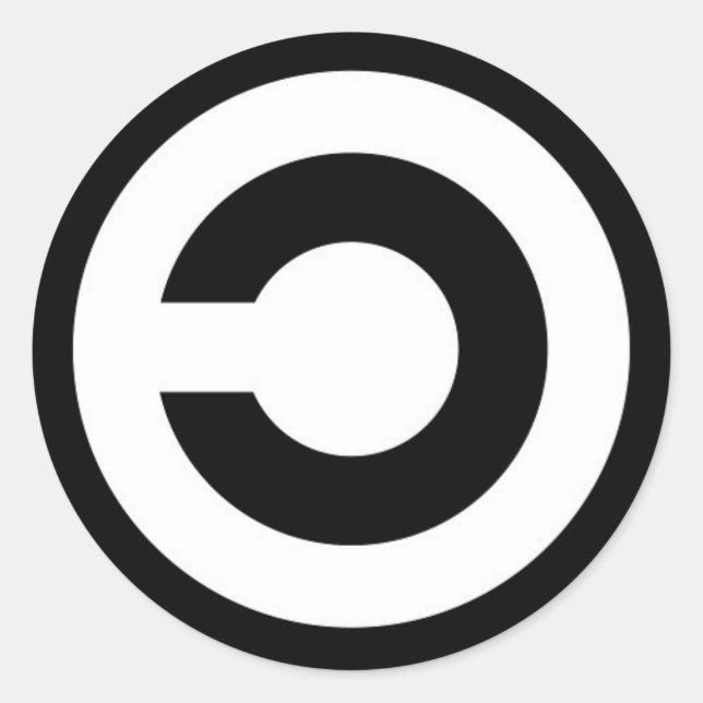 Adesivo copyleft (Frente)