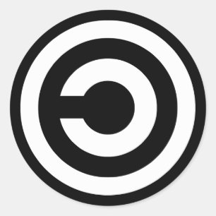 Adesivo Copyleft - a informação quer estar livre