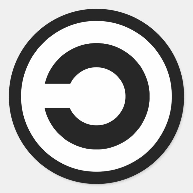 Adesivo Copyleft - as informações querem ser gratuitas (Frente)