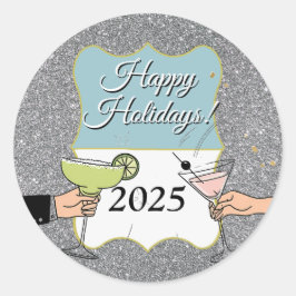 Adesivo Coquetel, conversas sofisticadas, bebida