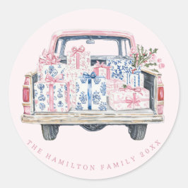 Adesivo Coquette Chinoisserie Presente em Caminhão de Nata