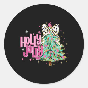 Adesivo Coquette Christmas Colorful Holly and Jolly Cristo