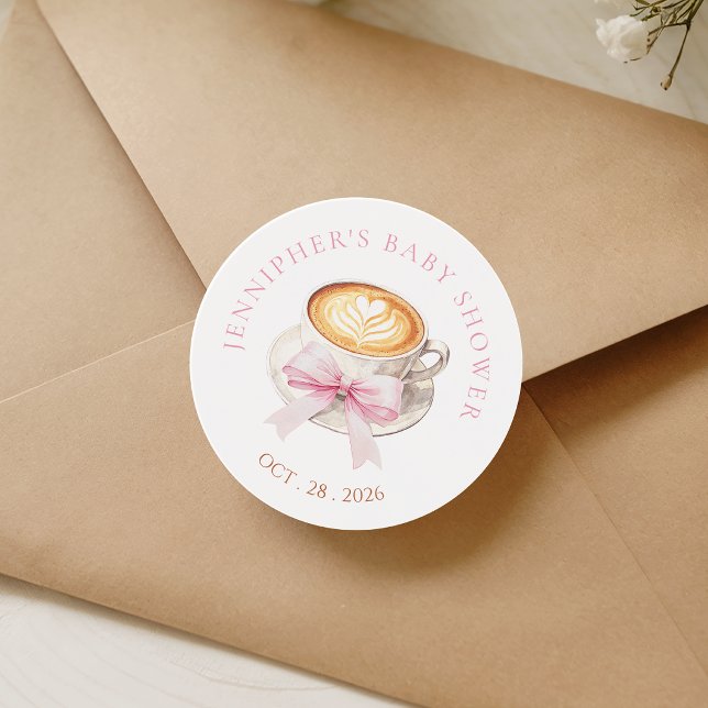 Adesivo Coquette Coffee Baby Shower Sticker (Criador carregado)
