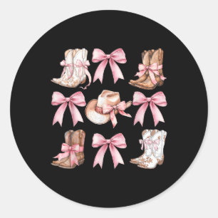 Adesivo Coquette Cowgirl Boots com Arcos Rosa Y2