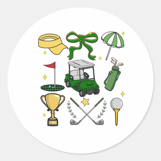 Adesivo Coquette de golfe de pré-disquete (Frente)