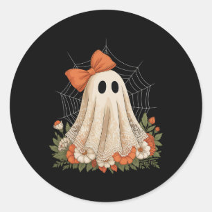Adesivo Coquette Ghost Halloween Flower Ghost Spooky Lace