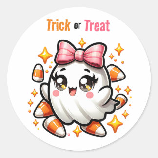 Adesivo Coquette Ghost Trick ou Tratar Sticker