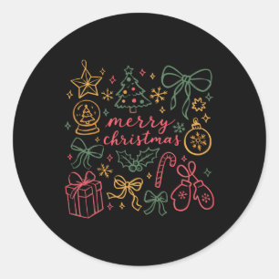 Adesivo Coquette Girly Christmas Holly Xmas Jolly Feliz Ch