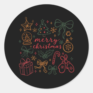 Adesivo Coquette Girly Christmas Holly Xmas Jolly Feliz Ch