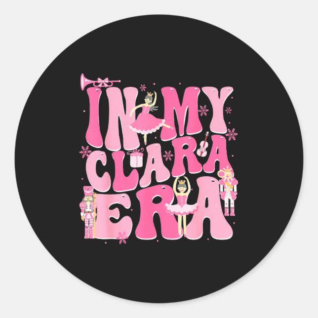 Adesivo Coquette In My Clara Era Christmas Nutcracker Merr (Frente)