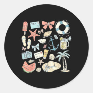 Adesivo Coquette Summer Coastal Beach Matching Family Vaca