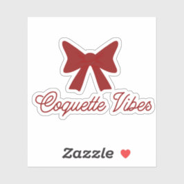 Adesivo Coquette Vibes Sticker | Cute Bow Aesthetic Sticke