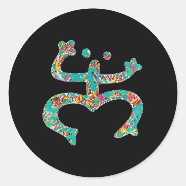 Adesivo Coqui Taino Boricua Porto Rico Coqui Taino (Frente)