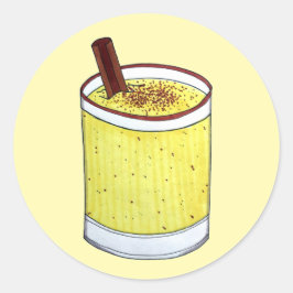 Adesivo Coquito Puerto Rican Eggnog Rum Bebida de Natal
