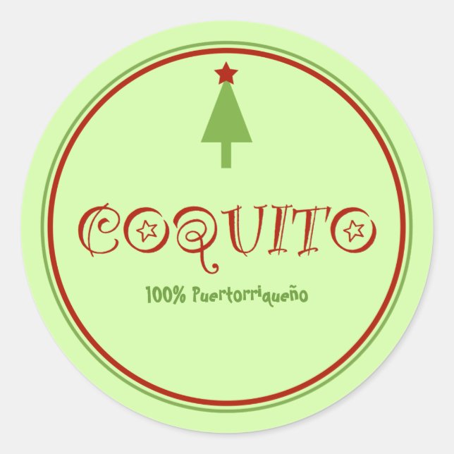Adesivo Coquito Puertorriqueno (Frente)