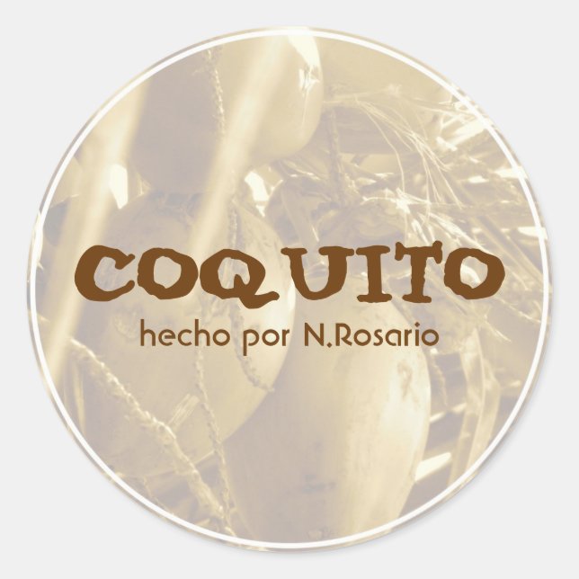 Adesivo Coquito Puertorriqueño (Frente)