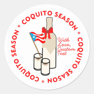 Adesivo Coquito Season Bottle Label Small Personalize Text