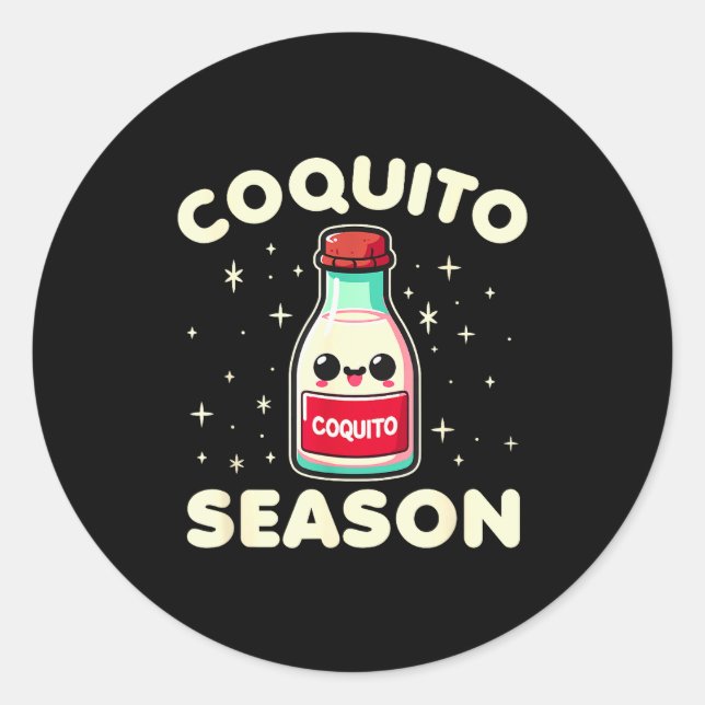 Adesivo Coquito Season - Puerto Rican Coquito Christmas  (Frente)